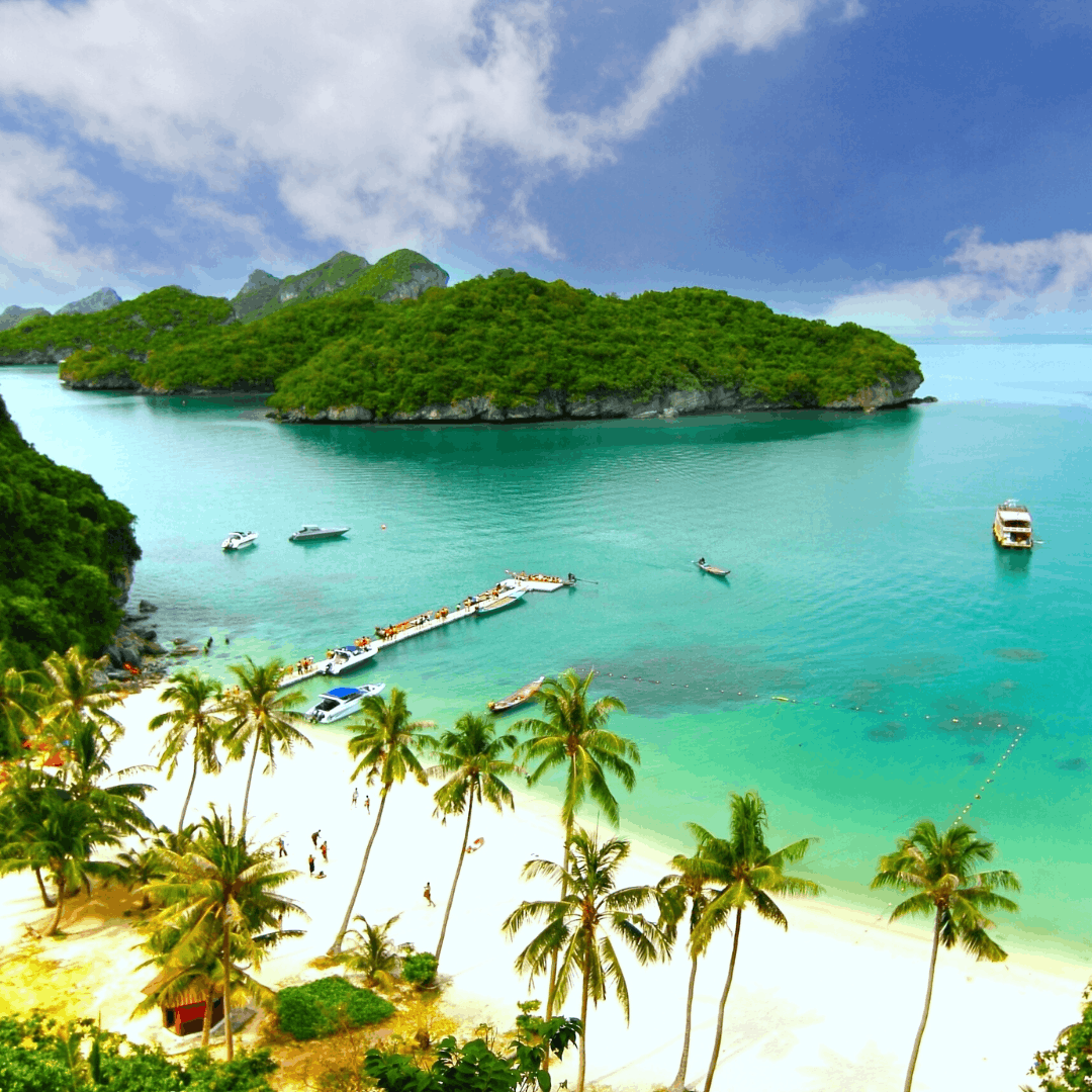 Island hopping in de Golf van Thailand